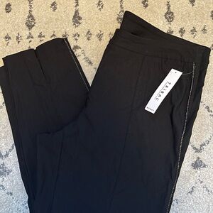 TRIBAL Black Trousers with Side Rhinestone